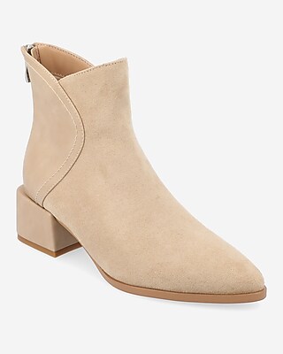 Journee Collection Consuello Booties Brown Women's 10