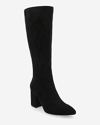 Journee Collection Ameylia Multi-Calf Size Tall Heeled Boots Black Women's 12