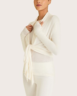 Alala Washable Cashmere Wrap Cardigan White Women's XS