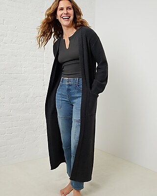Upwest Comfy Duster Cardigan Black Women's S