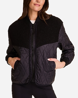 Alala Sherpa Bomber Jacket Black Women's XS