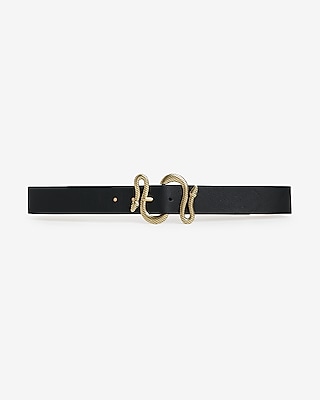 belt with snake buckle