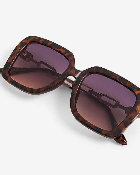 Oversized Square Sunglasses in Brown - Dolce Gabbana