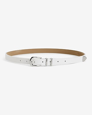 Snakeskin Square Buckle Belt | Express