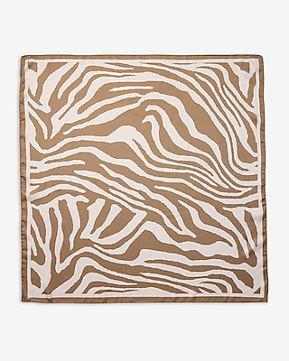 Satin Zebra Print Scarf