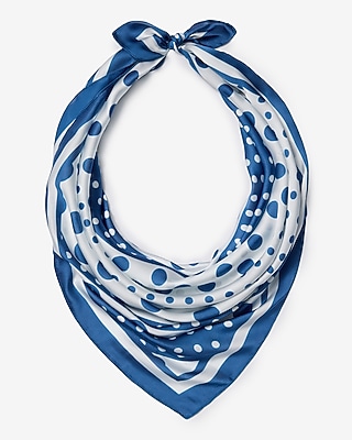 Satin Abstract Dot Scarf