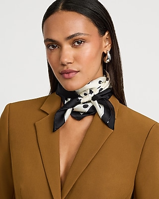 Satin Polka Dot Scarf