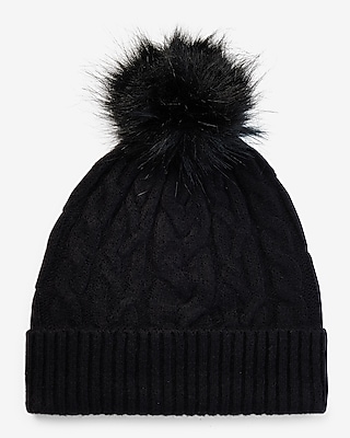 NOV22 CABLE BEANIE:PITCH BLACK:ONE SIZE