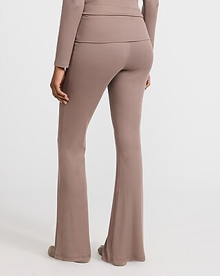 Fold Over Flare Pajama Pant