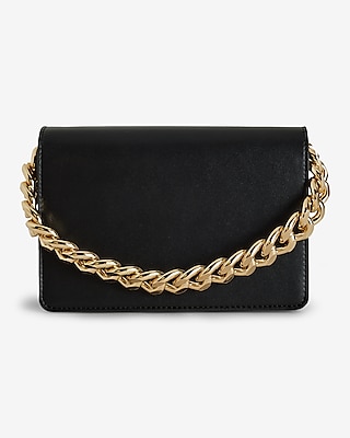 black crossbody bag with chain