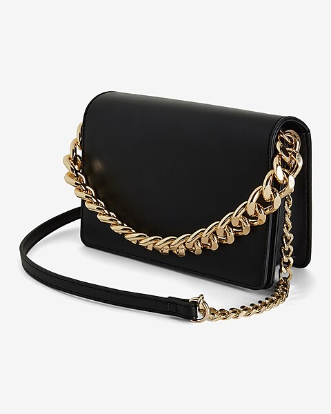 Chain Strap Crossbody Bag Women's Black