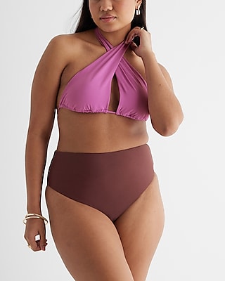 Convertible Halter Neck Body Contour Swim Top