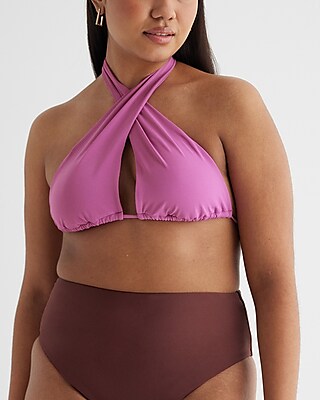 Convertible Halter Neck Body Contour Swim Top