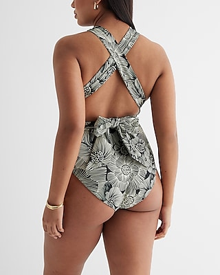 Ruched Convertible Body Contour One-Piece Swimsuit