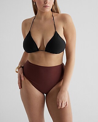 Triangle Beaded T-Back Body Contour Swim Top