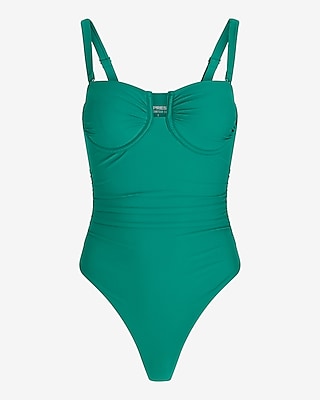 Ruched Balconette Body Contour One-Piece Swimsuit