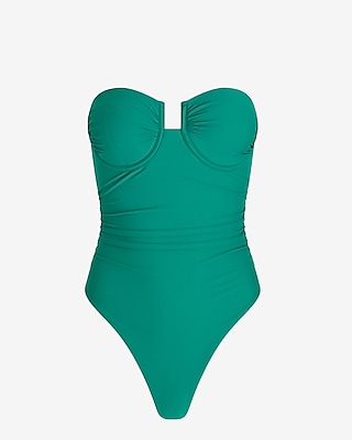 Ruched Balconette Body Contour One-Piece Swimsuit