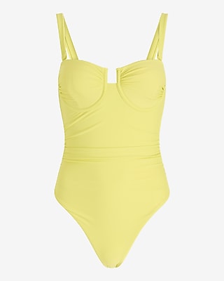 Ruched Balconette Body Contour One-Piece Swimsuit