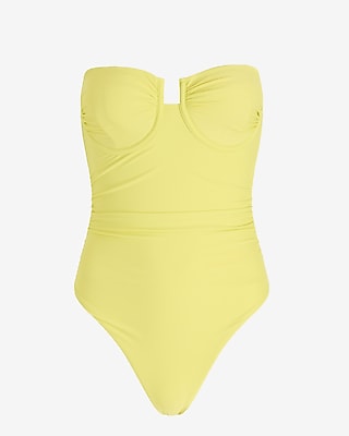 Ruched Balconette Body Contour One-Piece Swimsuit