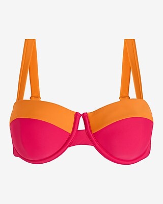 Color Block Balconette Body Contour Swim Top