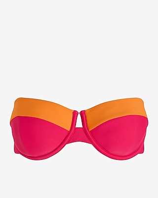 Color Block Balconette Body Contour Swim Top