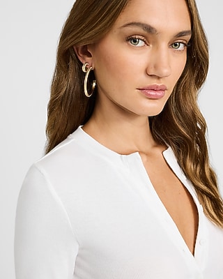 Texture Gold Hoop 2 Pack Earrings