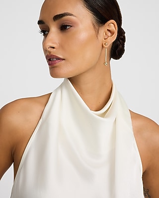 Double Bar Ball Drop Earrings