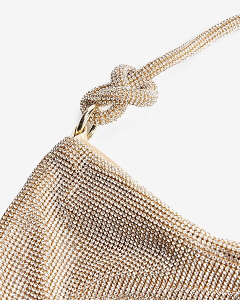 Rhinestone Knot Strap Slouch Bag | Express Rhinestone Knot Strap Slouch Bag | Express