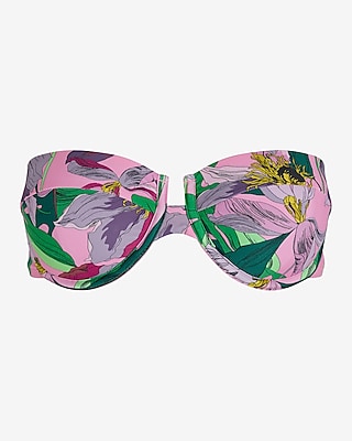 Floral Balconette Body Contour Swim Top