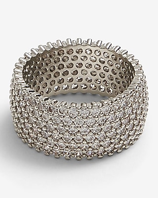 Rhinestone Pave Statement Ring