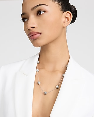 Pave Pearl Necklace