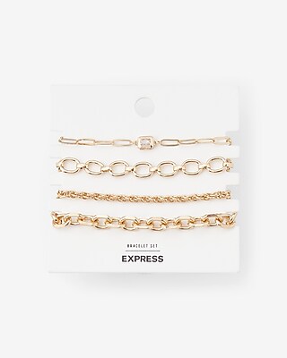 Express bijoux Gold Tone Rigide Poignet Bras Bracelet pour Filles Femmes énorme Catwalk