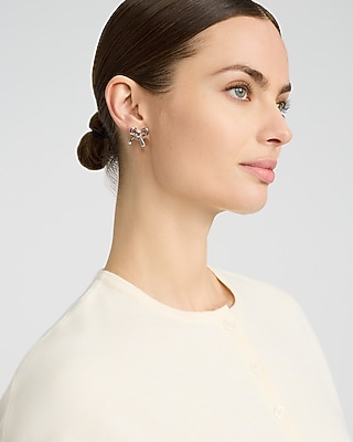 Bow Statement Stud Earrings