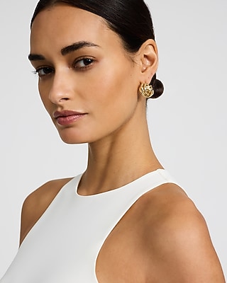 Infinity Knot Stud Earrings