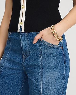 Gold Chain Statement Bracelet