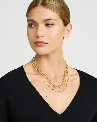 Layered Gold Chain Necklace