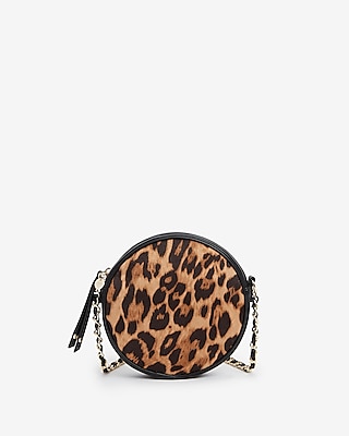 leopard print circle bag