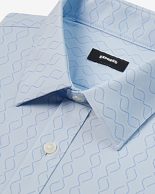 Extra Slim Geo Stripe Wrinkle-Resistant Everyday Performance Dress Shirt