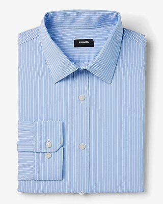Slim Striped Wrinkle-resistant Everyday Performance Dress Shirt