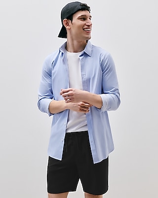 Slim Striped Wrinkle-Resistant Everyday Performance Dress Shirt