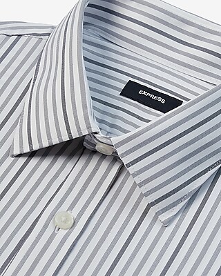 Slim Striped Wrinkle-Resistant Everyday Performance Dress Shirt
