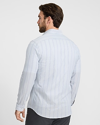 Slim Striped Wrinkle-resistant Everyday Performance Dress Shirt | Express