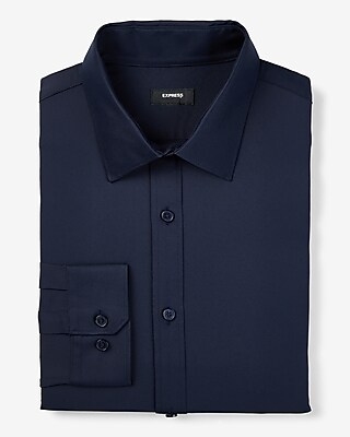 Slim Solid Wrinkle-Resistant Everyday Performance Dress Shirt