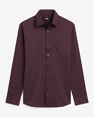 Slim Solid Wrinkle-Resistant Everyday Performance Dress Shirt in Deep Navy - image 4