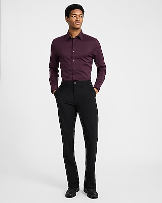 Slim Solid Wrinkle-Resistant Everyday Performance Dress Shirt in Deep Navy - image 3