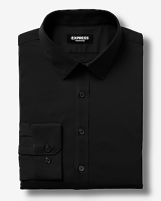 Extra Slim Solid Wrinkle resistant Everyday Performance Dress Shirt Express