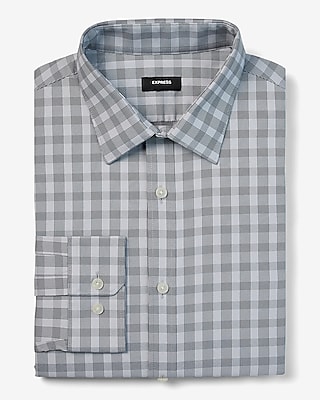 Slim Plaid Wrinkle-Resistant Everyday Performance Dress Shirt