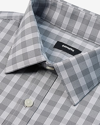 Slim Plaid Wrinkle-Resistant Everyday Performance Dress Shirt