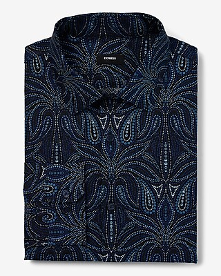 Slim Dot Geo Stretch 1MX Dress Shirt