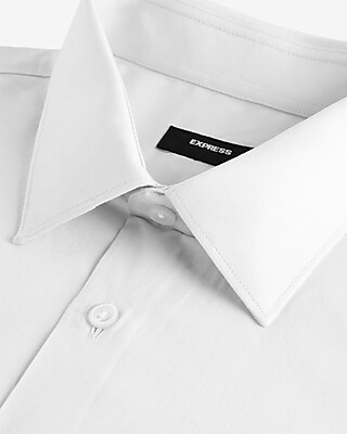 Slim Solid Cotton Stretch 1MX Dress Shirt